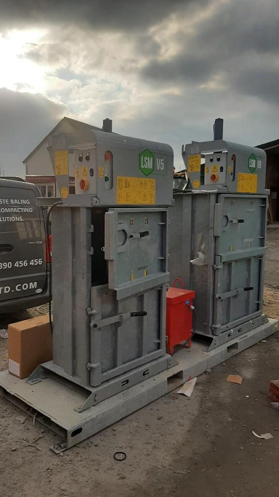 LSM balers helping to improve sustainability in the building sector - balers in place on site