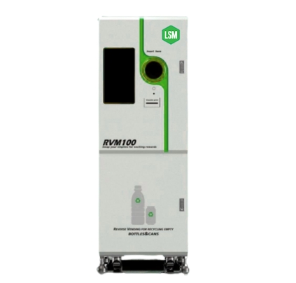 The RVM 100 enables business to incentivise their customers to bring in plastic bottles for recycling with the new Deposit Return Scheme.