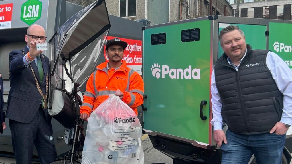 Image of Panda waste bike from LSM at Dublin City Waste Scheme launch