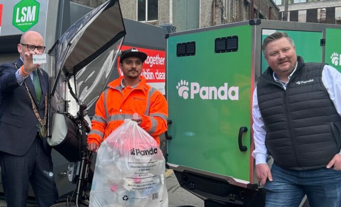 LSM e-cargo bike being used by Panda in Dublin
